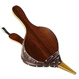 Dongzhi Blasebalg Kamin - 43×19cm Blasebalg - Blasebalg Grill - Kamin Gebläse Grillgebläse mit Lederband - Grillblasebalg Handblasebalg Kaminbalg für Grill Kamin Grill Ofen Holzofen Draussen Camping