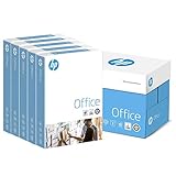 HP Kopierpapier Office CHP110: 80 g DIN-A4, 2500 Blatt (5x500) matt, weiß – Allround Kopierpapier für Büro RH98112