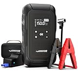 VoltSurge Starthilfe Powerbank mit Kompressor, 7000A Starthilfe mit 150PSI Luftkompressor (Alle Benziner oder 10.0L Diesel) 12V Notfallstarter, Starthilfegerät, LED-Taschenlampe (7000A)