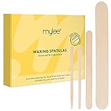 Einweg Waxing Spatel Mix: 200 glatte, natürliche Holzstäbchen in 4 Größen für präzise Haarentfernung