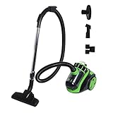 Ikodm Staubsauger Beutellos 900 Watt Bodenstaubsauger Leise für Hart- und Teppichböden,äußerst effizienter HEPA-Filter, Niedriger Stromverbrauch 3.0L