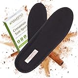 Nawemo® Zimtsohlen Sport | Antibakterielle Zimt-Schuhsohlen gegen Fußgeruch & Schweißfüße | Sportliche, Geruchsabsorbierende Einlegesohlen für Frische & Komfort, Größe 50