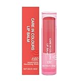 Care In Colours LipBalm, fixiert die Lippen tief und pflegt trockene Lippen, feuchtigkeitsspendend, pflegend, natürlich glänzend, vegan, mit Alkohol, 5 ml TGe423 (Watermelon Red, One Size)