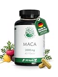Maca 3-in-1-Komplex Schwarz-Rot-Gold – Hochdosiert: 112.000 mg Maca-Pulver (2.800 mg Extrakt (40:1)) – 2-Monats-Vorrat – Premiumqualität aus Deutschland, Vegan & laborgeprüft – Green Naturals®