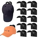 Cap Halterung Wand, 10 Stück Selbstklebende Huthaken, Minimalistischer Huthalter, Platzsparender Cap Organizer, für Verschiedene Mützen, Kopfhörer, Schals, Taschen, Schlüsselanhänger