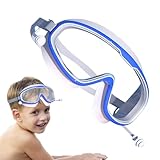 Xasbseulk Kleinkind-Schwimmbrille, Schnorchelbrille mit klarer Sicht, Anti-UV-Anti-Beschlag-Design, Taucherbrille, Schnorchelausrüstung, Kinder-Schnorchelbrille, Taucherbrille, Schwimmbrille für