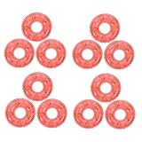 Abaodam 20 Stück Kleiner Schwimmringe aus Kunststoff Kleine Puppenhaus Poolringe mit Enten Design Partydeko und Fotorequisite