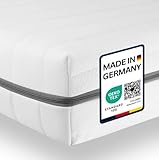 Sleepneo Matratze 90x200 - Ergonomische Kaltschaummatratze - 7-Zonen-Matratze H2 - Oeko TEX Zertifiziert - Waschbarer Bezug - 2in1 Matratzen Härtegrad - atmungsaktiv - Höhe 15 cm