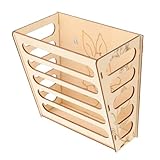 NOLITOY Holzgras Heuraufe für Kleine Haustiere Robust und Langlebig rutschfeste Futterstation für Kaninchen Meerschweinchen und Zwergkaninchen Einfache Befestigung Am Käfig Schadstofffreie