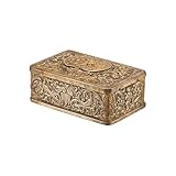 3D-Relief-Vogel-Spieluhr Im Europäischen Stil | Vintage Kolibri-Klangbox | Mechanische Aufziehfigur Aus Metall Mit Uhrwerk | Elegante Tischdekoration Und Geschenk Zum Muttertag Und Weihnachten