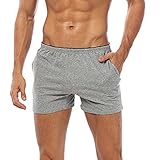 Hose in Übergröße, für Herren, Mini-Shorts, elastische Taille, einfarbig, Strandurlaub, bequem, lässig, normale Passform, Jogging, Übung, Freizeit, Basis, Shorty