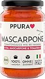 PPURA Bio Tomatensauce Mascarpone | Pasta-Sauce mit Italienischer Mascarpone & Tomaten | Sugo Made in Italy | 100% Natürlich Ohne Zusatzstoffe | Nudel-Soße aus Italien | 340g Glas