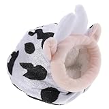 VICASKY Kuscheliges Hamsterhaus aus Baumwolle Flauschige für Kleintiere Winternest für Hamster und Meerschweinchen Zufällige Farbwahl Langlebig und Bequem für Besten