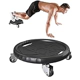 Bauchmuskeltrainingsgeräte - Leises Bauch-Fitnesszubehör mit Knieschoner | Trainingsräder für das Muskeltraining, Bauchroller mit 150 kg Gewichtskapazität Pw tools