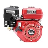 Benzinmotor Standmotor,7,5 PS 4-Takt-Motor,4000W 212cc Luftgekühlter Einzylindermotor,3600 U/min Pull Start Benzinmotor,3.6L Kraftstofftankkapazität,12N.m