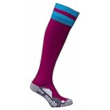 ATELIER DEL RICAMO - Macron Azlon Fußballsocken, Granate/Himmelblau, adulto (41-46)