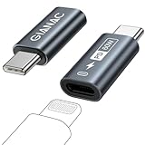 Lightning auf USB C Adapter [2Stück] Adapter Lightning auf USB C Schnelles Laden,Output Power MAX Kompatibel PD 60W für iPhone15/15 Pro/15 Pro MAX, Samsung Galaxy S23/S22/S21/S20/Note10