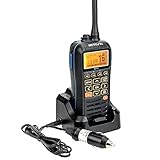 Retevis RM40 Marine Radio, IP67 Wasserdichtes Seefunkgerät mit DSC, GPS, Tragbares Funkgerät Schwimmend, VHF Marine Transceiver für Rettung, Küstenwache (Schwarz, 1 Stück)
