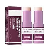 Calcium Multi Balm, Calcium Volume Multi Balm, Anti-Falten, Collagen-Feuchtigkeitsstift, Anti-Aging, feuchtigkeitsspendend, Mandel & Vitamin E für Gesicht, Hals und Augen (2)