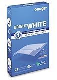 Onuge Bright White Teeth Whitening Strips – Bleaching-Strips zur Zahnaufhellung – Ohne Peroxid – Auch für empfindliche Zähne 56 Strips - 28 Tage