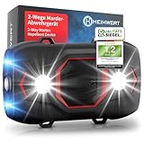 Heimwert Marderschreck Auto - Profi Ultraschall Marderschutz für sofortigen Erfolg - 2 Wege Marder Abwehr mit Blitzlicht und wechselnden Ultraschall Frequenzen zur sicheren Marderabwehr (Typ 1)