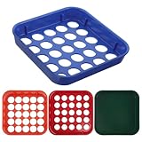 ELAYARD 4 Stück Teiliges Münzsortier-tablett Farbcodierte Plastik-münzzählerschalen für Präzises Sortieren von Pennies Nickels Dimes und Quarters Flache Geldorganisation für Büro