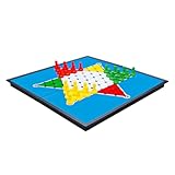 POFET Magnetisches Chinesisches Dame-Reiseset, zusammenklappbares, tragbares Brettspielset