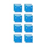 Relaxdays Kühlpads, 16er Set, Kalt-Warm-Kompressen, 14 x 13 cm, Erste Hilfe, wiederverwendbare Gelkühlkompressen, blau