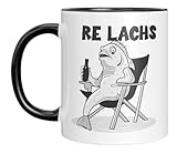 Tasse mit Spruch - Re Lachs - Männergeschenk - Geschenkidee - Angeln - Geburtstagsgeschenk - Bier - Angelfans - Mann
