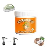 Mehrzweck-Kraftreiniger, Mehrzweck-Reinigungs- und Polierpaste mit Kokosöl, Edelstahl-Kochgeschirrreiniger, Natürliche Kokosöl-Reinigungspaste für Backofen, Topf und Herd (1)