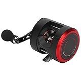 POENVFPO Angelrolle, 5,6:1 Übersetzungsverhältnis 17 Plus 1 Baitcast-Angelrolle für Süß- und Salzwasserangeln (Linke Hand)