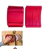 2 Stück Silikon Ofenhandschuhe & Topflappen – Antirutsch-Hitzehandschuhe, Extra dick & hitzebeständig für Backen, Kochen, Mikrowelle (2Stück rot)