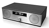SHARP XLB715DBK Compact-Soundsystem 90W (All-in-One, DAB, DAB+ und UKW/FM-Radio, USB, CD, MP3, Bluetooth), schwarz