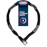 ABUS Kettenschloss Steel-O-Chain 8807K – Flexibles Fahrradschloss aus gehärtetem Stahl – ABUS-Sicherheitslevel 8-110 cm - Schwarz