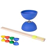 Jonglierspiel Diabolo, Balancierspiel, Jonglieren, Stäbe, Stabspiel, ø 12 cm