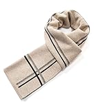 Villand Herren Wolle Strickschal (Beige)