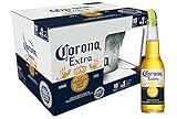 Corona Sortenreines Paket, Extra 10er-Pack inkl. Eiseimer, Geschenkpack, Internationales Premium Lagerbier, MEHRWEG Lager Bier Helles (10 x 0.355 l)