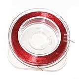 Angelruten-Führungsfaden 50 m für geflochtene Schnur und Rutenführung, Befestigung mit mehrschichtiger gewebter Polyesterfaser für Rutenbau (300D rot)