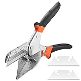 Gehrungsschere für Kabelkanälen, 45 bis 135 Grad Mehrwinkel-Kantenschneider, manuelle Werkzeuge für Gehrungsschneider, verstellbare Stammschere, Abstandsschere zum Schneiden von Kork, Holz t