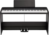 Korg - B2+SP Digitalpiano mit 88 Gewichteten Tasten und Ständer und Pedalen - Schwarz