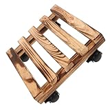 SEWOART 1 Stück Blumentopfständer aus Massivholz Pflanzer im Freien Anlage Pflanzenständer für den Schreibtisch Blumenständer für die Fensterbank Blumenpot -Rack dekoratives Gestell