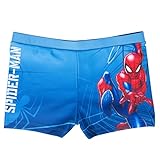 Marvel Spiderman Badehose für Jungen Schwimmhose Badekleidung Hose Kinder Blau (as3, Numeric, Numeric_110, Numeric_116, Regular)