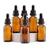 YIZHAO Pipettenflasche 30ml, Apothekerflasche Braunglas mit [Dropper Pipette Glas], Braunglasflasche für Ätherische Öl, Parfümöle,Aromatherapie,Düfte,Flüssigkeit – 6Pcs