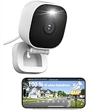 VIM TAG 2,5K Mini Überwachungskamera Aussen, 5G WLAN Kamera Überwachung Außen,Außenkamera mit Farbige Nachtsicht,Aussenkamera für KI-Bewegungserkennung, 2-Wege-Audio,IP66,Alexa,Cloud/SD Card