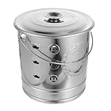 Toddmomy Brennender Papiereimer Hochtemperaturbeständiger Geldverbrenner für Garten zum Verbrennen von Papier Müll und Opfergaben Kompakte