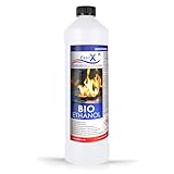 Fast X Bio Ethanol 1L – 100% Natürlich, für Ethanolkamine & Alkoholbrenner. Umweltfreundlich & geruchsfrei, sicher für Raum- & Gartenfeuer mit rückstandsloser Verbrennung