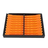 ZLXCAOB 18-teiliges professionelles Dauerwellen-Haarroller-Haushalts-DIY-Wellen-Lockenwickler-Styling-Werkzeug (Orange)