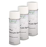 S-Pro Edelstahl-Spray Korrosionsschutz und Lackspray, Oberflächenbeschichtung Spray, Versiegelung, 3 x 400ml Dose im Set