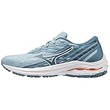 Mizuno Damen Wave EQUATE 7 Straßen-Laufschuh, Forget-Me-Not/White/Light Orange, 43 EU