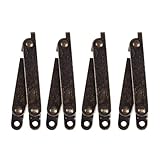 Möbelbox Drehbare Klappdeckel Unterstützung Scharnier Bronze Ton 4 Stücke